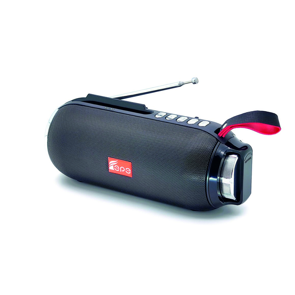 Радиоприемник Fepe FP-30 (Bluetooth, фонарик, аккумулятор, USB)