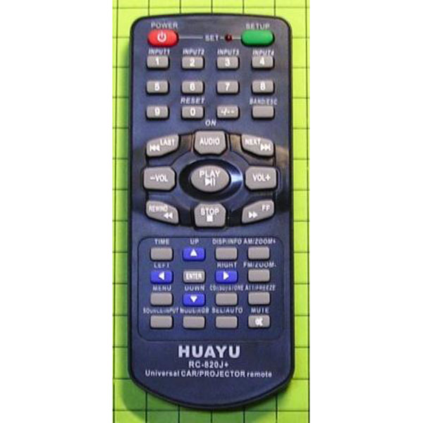 Пульт ДУ универсальный Huayu CAR RC-820J+ для автомагнитол, ТВ, DVD