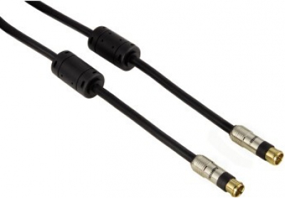 Антенный кабель IEC-разьем- F-штекер CADENA, черный