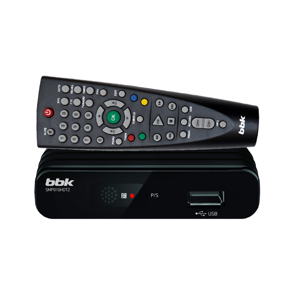 Приемник (ресивер) цифровой эфирный (приставка) DVB-T2 BBK SMP016HDT2