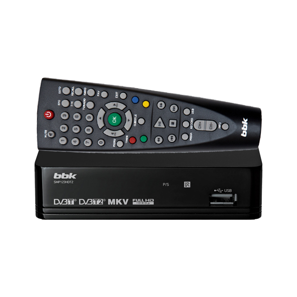 Приемник (ресивер) цифровой эфирный (приставка) DVB-T2 BBK SMP123HDT2