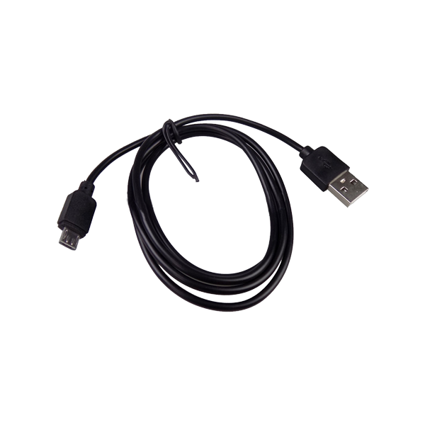 Шнур USB-microUSB 1 м, черный, S040