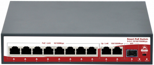 Sarmatt SR-PS0820FBL - 10 портовый неуправляемый РоЕ коммутатор