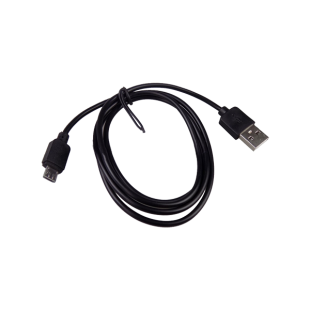 Шнур USB-microUSB 1 м, черный, S040