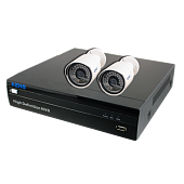 Комплект видеонаблюдения 4-х канальный IP KENO 0402/C (Дача)