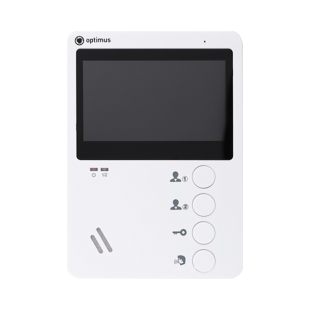 Видеодомофон аналоговый Optimus VM-E4 4" (белый, 4,3 дюйма, 480*272)
