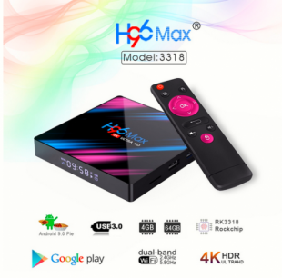 Android смарт приставка H96 Max (4/32Gb, Android 10)