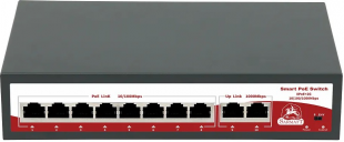 Sarmatt SR-PS0820GBL - 10 портовый неуправляемый РоЕ коммутатор																							