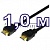 Шнур HDMI-HDMI 1 м gold с фильтрами (PE bag) PROCONNECT